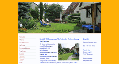 Desktop Screenshot of ferienwohnung-uhr.com